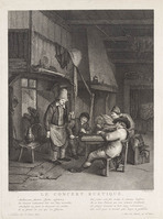 KG 13587
<br/>
Een boerenconcert
<br/>
<em>Heudelot, Jean (1730-?)</em>